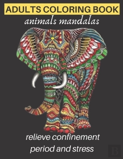 Bertrand.pt - Adults Coloring Book Animals Mandalas Relieve Confinement Period And Stress