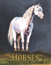 Adults Coloring Book Horses