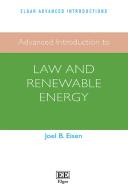 Advanced Introduction To Law And Renewable Energy