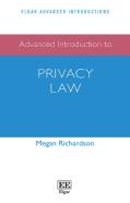 Advanced Introduction To Privacy Law
