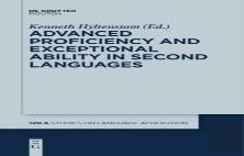 Advanced Proficiency And Exceptional Ability In Second Languages
