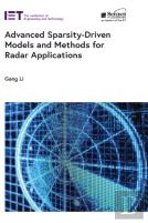 Advanced Sparsity-Driven Models And Methods For Radar Applications