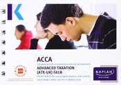 Advanced Taxation (Atx) (Fa18) - Pocket Notes