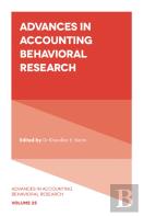 Advances In Accounting Behavioral Research