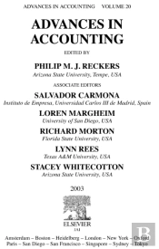 Advances In Accounting