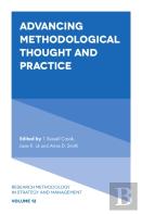 Advancing Methodological Thought And Practice