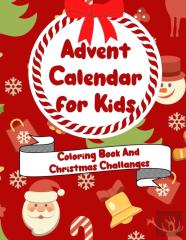 Advent Calendar For Kids Coloring Book And Christmas Challanges