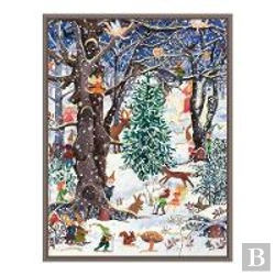 Bertrand.pt - Advent Forest Large Embellished Notecards