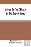 Advice To The Officers Of The British Army