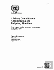 Advisory Committee On Administrative And Budgetary Questions