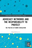 Advocacy Networks And The Responsibility To Protect