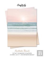 Aesthetic Beach Stationery Paper