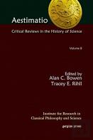 Aestimatio: Critical Reviews In The History Of Science (Volume 8)