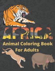Africa Animal Coloring Book For Adults