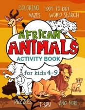 African Animals Activity Book For Kids 4-9