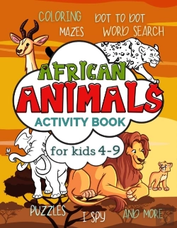 Bertrand.pt - African Animals Activity Book For Kids 4-9