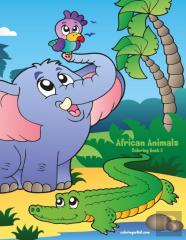 African Animals Coloring Book 3