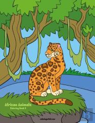 African Animals Coloring Book 6
