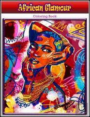 African Glamour Coloring Book