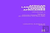 African Languages/Langues Africaines