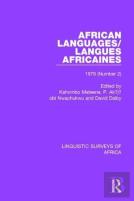 African Languages/Langues Africaines