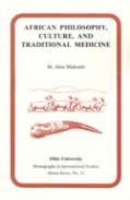 African Philosophy, Culture, And Traditional Medicine
