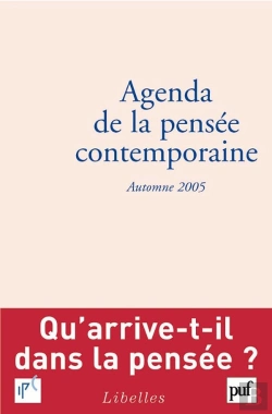 Bertrand.pt - Agenda De La Pensée Contemporaine ; Automne 2005