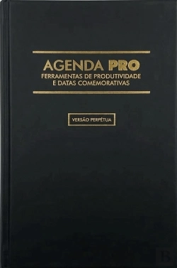 Bertrand.pt - Agenda Pro Premium - Versão Perpétua (Black Canvas)