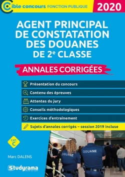 Bertrand.pt - Agent Principal De Constatation Des Douanes De 2e Classe ; Annales Corrigées