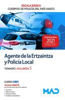 Agente De La Escala Básica De Los Cuerpos De Policía Del País Vasco (Ertzaintza Y Policía Local). Te