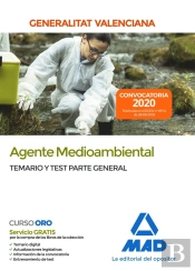 Agente Medioambiental De La Administración De La Generalitat Valenciana. Parte General Temario Y Tes
