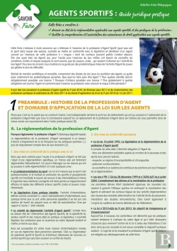 Bertrand.pt - Agents Sportifs ; Guide Juridique Pratique