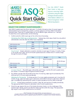 Bertrand.pt - Ages & Stages Questionnaires (Asq-3) Quick Start Guide