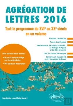 Bertrand.pt - Agrégation De Lettres 2016 Tout Le Programme Du Xvie Siècle Au Xxe Siècle En Un Volume
