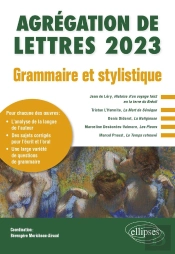 Agrégation De Lettres 2023 : Grammaire Et Stylistique