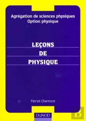 Agregation De Sciences Physiques, Option Physique Lecons De Physique