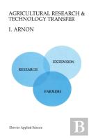 Agricultural Research And Technology Transfer