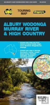 Albury Wodonga Murray River High Country Map 381 20th Ed