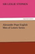 Alexander Pope English Men Of Letters Series