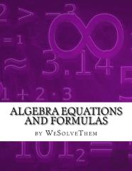 Algebra Equations And Formulas