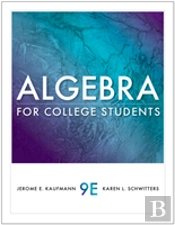 Algebra For College Students