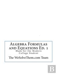 Algebra Formulas And Equations