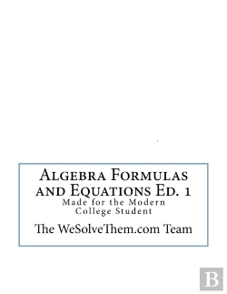 Bertrand.pt - Algebra Formulas And Equations