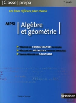 Bertrand.pt - Algèbre Et Géométrie ; Mpsi 1ère Année (Édition 2008)