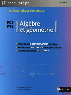 Bertrand.pt - Algèbre Et Géométrie ; Pcsi/Ptsi ; 1ère Année (Édition 2008)
