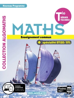 Bertrand.pt - Algomaths : Mathématiques Enseignement Commun Et Spécialité Terminale Sti2d/Stl ; Manuel De L'Élève (Édition 2020)