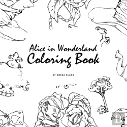 Bertrand.pt - Alice In Wonderland Coloring Book For Young Adults And Teens (8.5x8.5 Coloring Book / Activity Book)