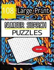 All Numbers 108 Large Print Number Search Puzzles