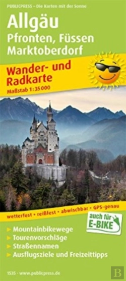 Bertrand.pt - Allgau - Pfronten, Hiking And Cycling Map 1:35,000