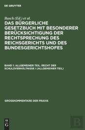 Allgemeiner Teil. Recht Der Schuldverh L